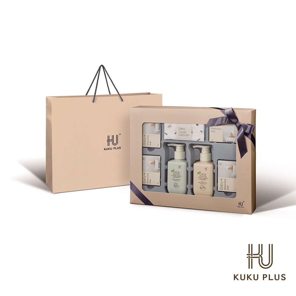 酷咕鴨 KUKU PLUS舒敏積雪草寶寶沐浴禮盒