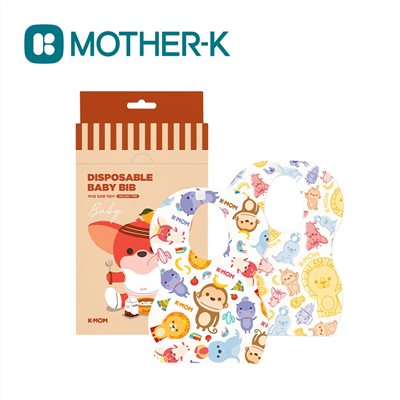 韓國 MOTHER-K K-MOM小淘氣拋棄式圍兜 (20入)